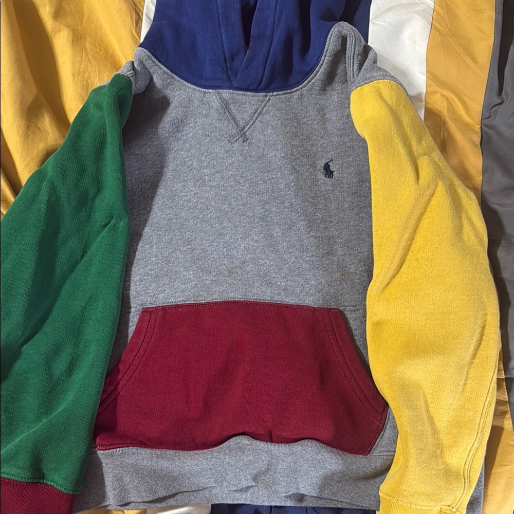 Colorblock Hoodie with Logo